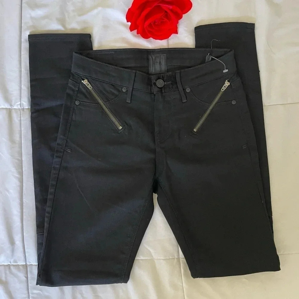 RTA skinny zip motto denim NWOT